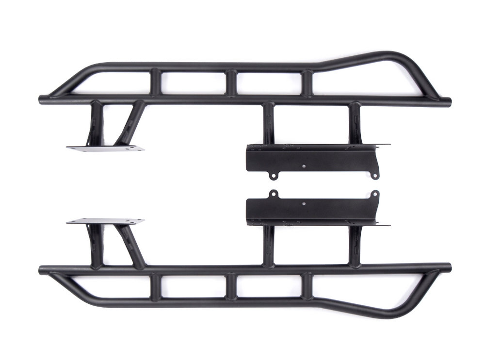 Cali Raised LED 20 Degree Bolt On Rock Sliders For Toyota 4Runner 2003-2009