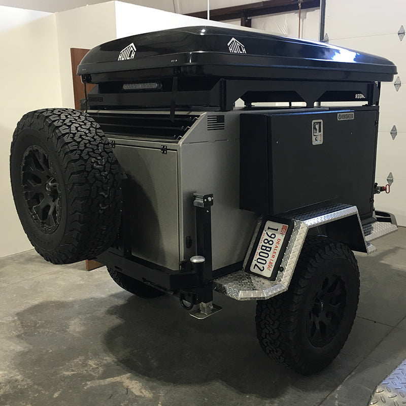Vorsheer Extreme Expedition Rig XER Trailer - Rear view with hard top tent
