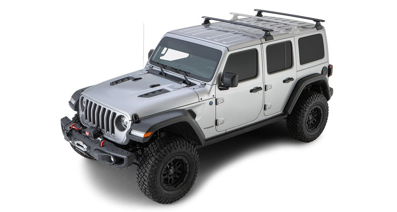 Vortex RLT600 Black 2 Bar Rhino-Rack Backbone Roof Rack for JEEP WRANGLER JL 2019
