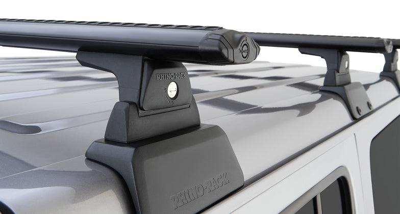 Rhino-Rack Vortex RLT600 3 Bar Backbone Roof Rack For JEEP Wrangler JL 2018 to 2023