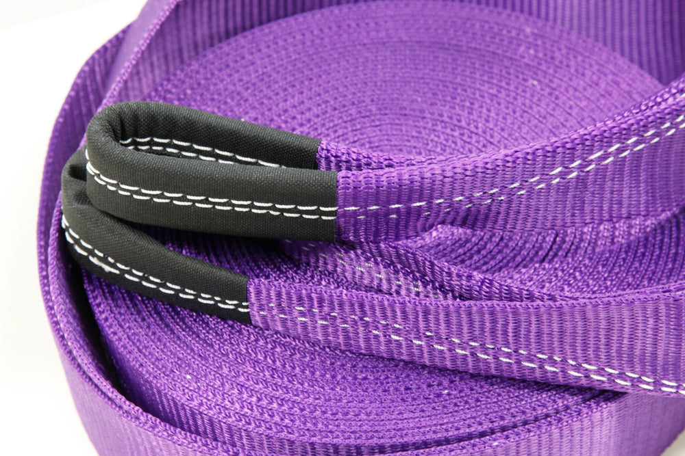 Winch Extension Strap - Purple, 20 Meters Long & 6,000 Kg (13,2000 Lbs) Strength Rating - by TJM