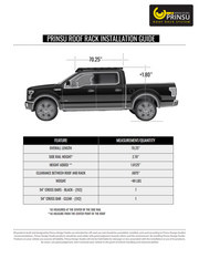 Prinsu Roof Rack For Ford Raptor / F150 2010-Current