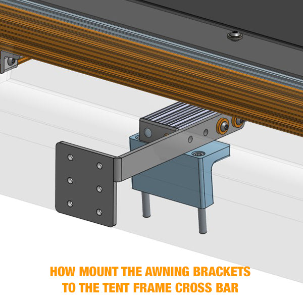 Installed Awning Bracket/Accessory Bracket by BATents