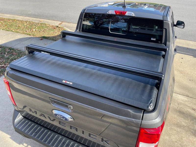 Top View Of The BillieBars Bed Bars Mounted On A Ford Maverick