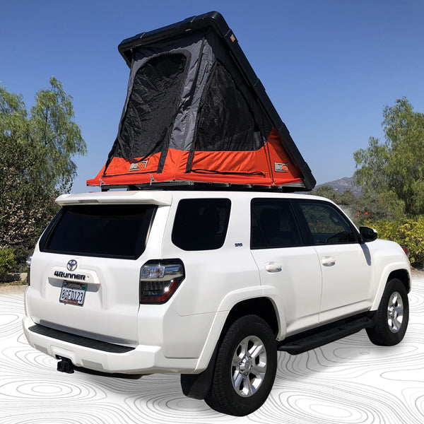 open view of the BadAss Rugged Rooftop Tent For Toyota 4Runner 5th Gen 2009-2022