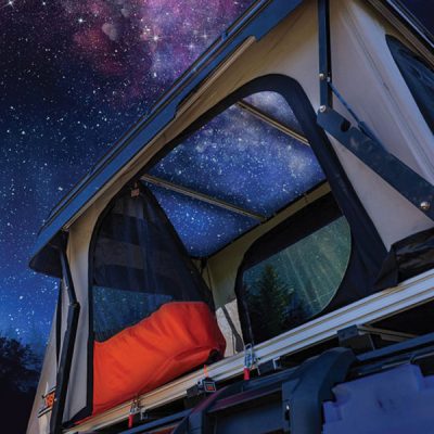 Patented moonroof of the Bad ass tents convoy roof top tent
