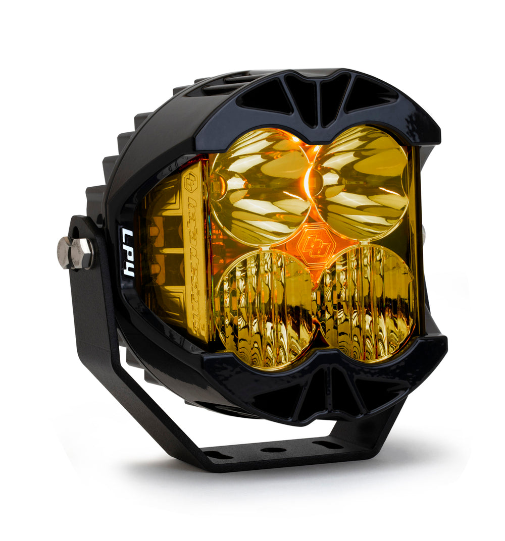 LP4 Pro Led Single light in color amber, combo/driving pattern by Baja Designs