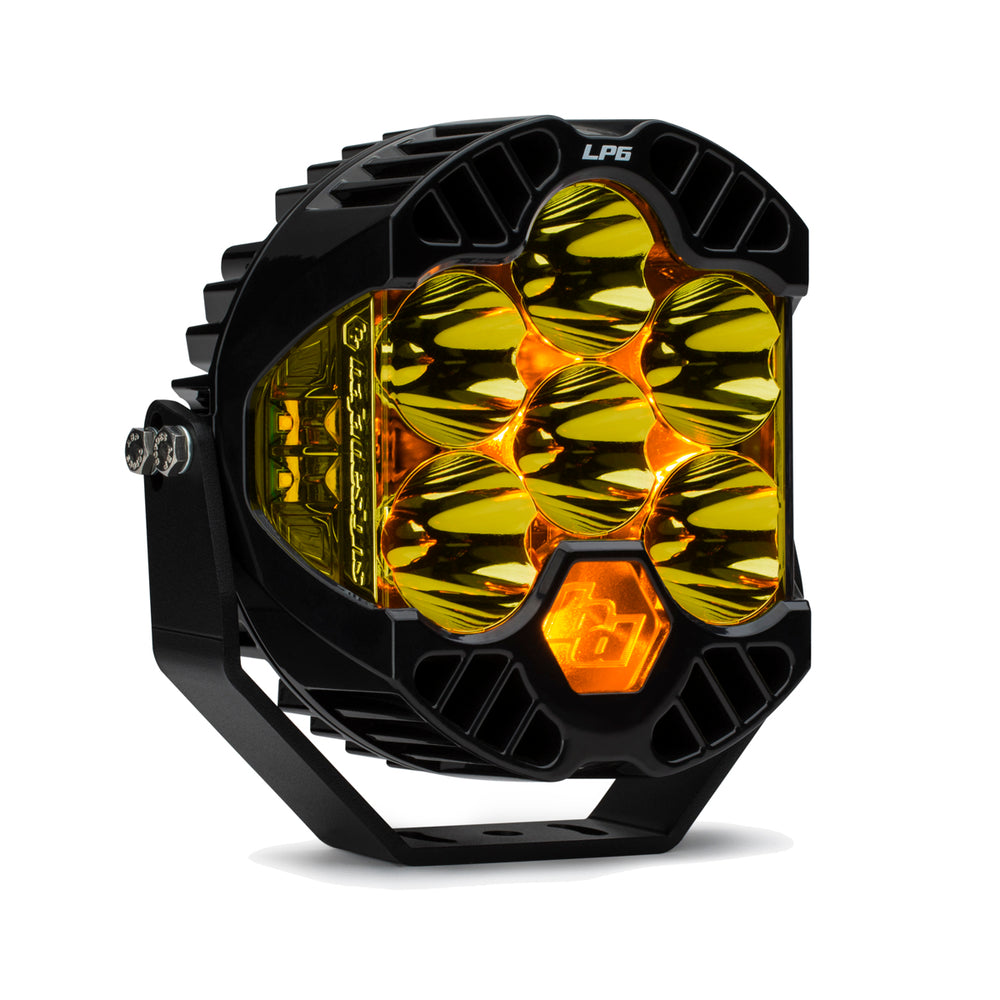 Baja Designs LP6 Pro LED light in Amber, Spot pattern