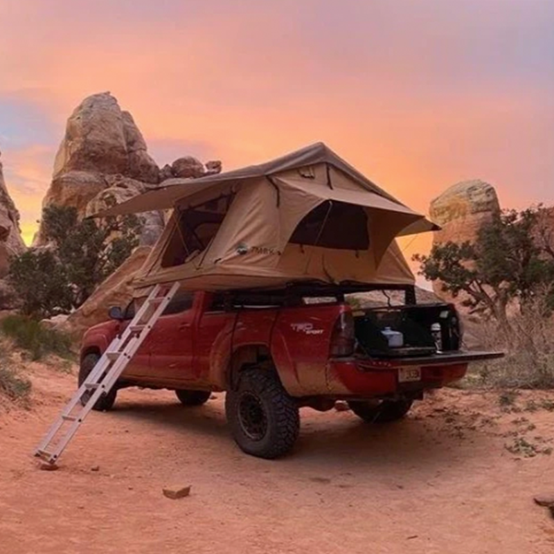 billiebars tacoma with roof top tent