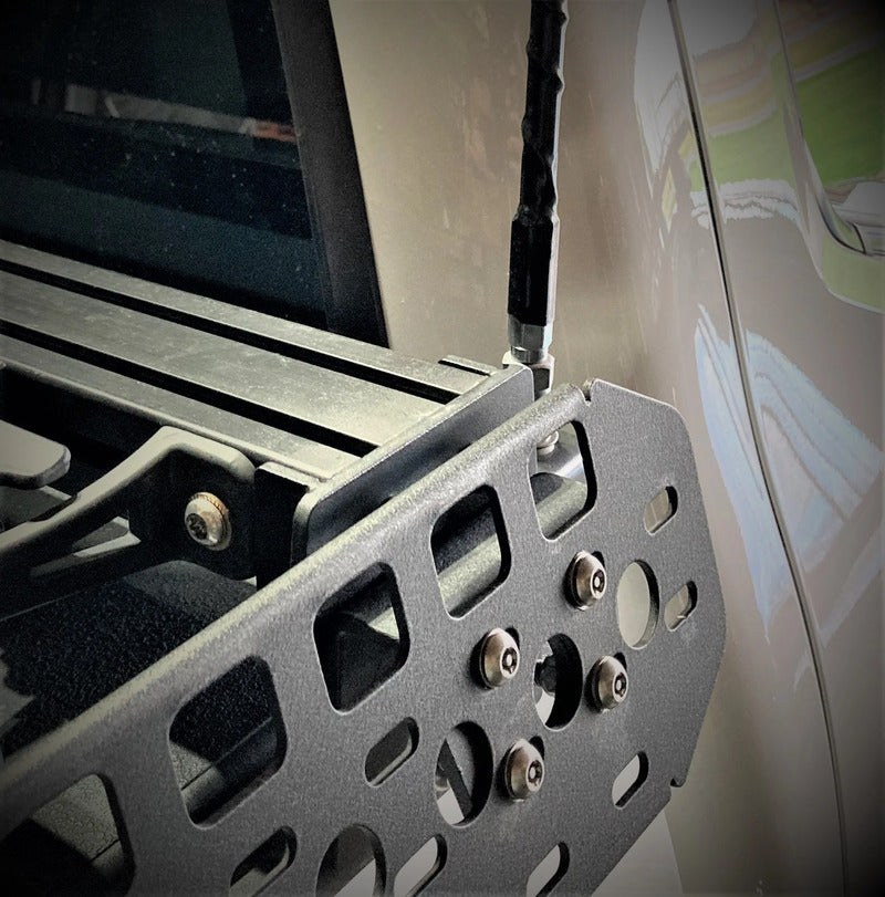 Antenna Mounted On The Back Of The Molle Panel