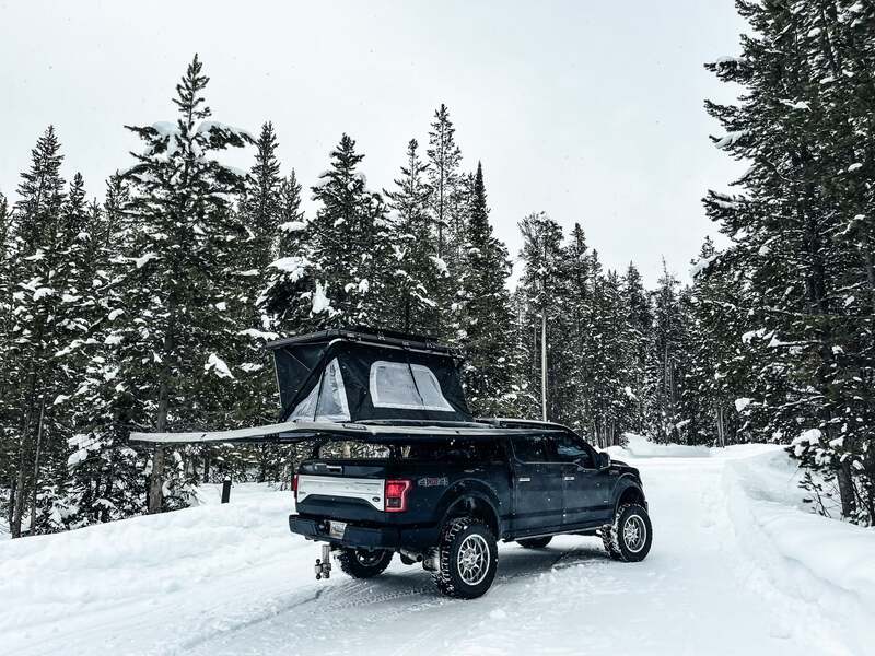 Roof Top Tent On Top Of The BillieBars Bed Bars For Ford F150, F250, F350