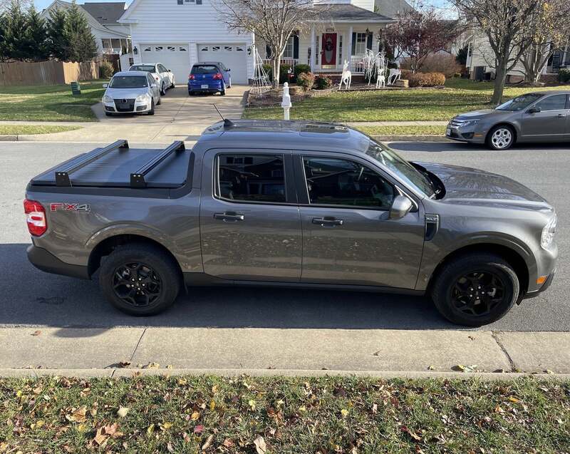 BillieBars Bed Bars For Ford Maverick Side View
