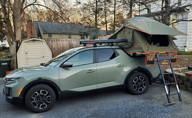 BillieBars Bed Bars For Hyundai Santa Cruz With A Deployed RTT