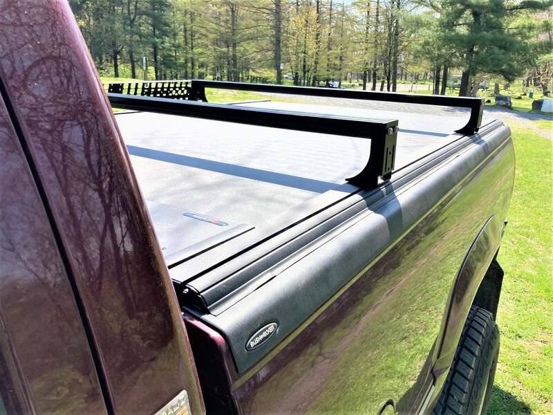Close Up View Of The Low Profile BillieBars Bed Bars For Silverado & Sierra