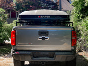 Side View Of The BillieBars Bed Bars With A Packed Up RTT