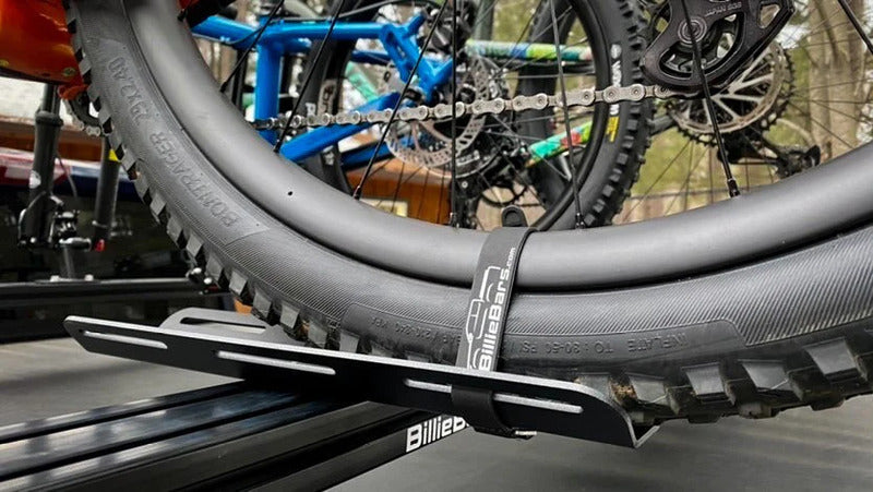 BillieBars Rear Tire Strap Holding A Bike Tire