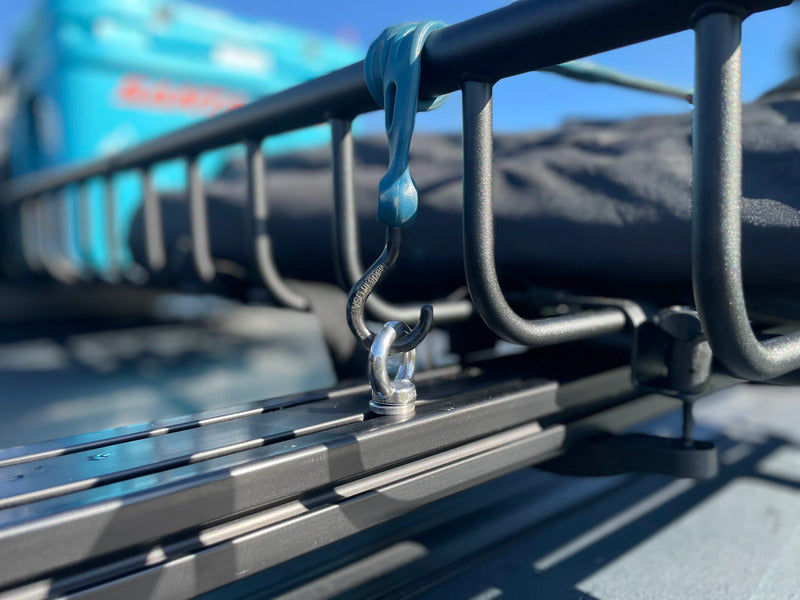 BillieBars Tie Down Kit Mounted To BillieBars Bed Bars