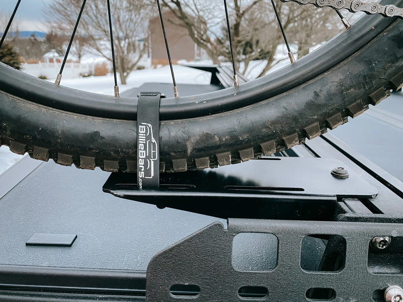 BillieBars Woopy Rear Tire Tray Kit With A Mounted Bike