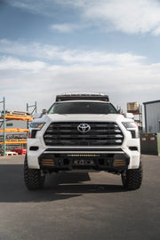 CBI Toyota Sequoia Covert Front Bumper Front View Installed With A Bullbar