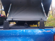 Close Up Side View Of The BillieBars Bed Bars With A Bed Cover