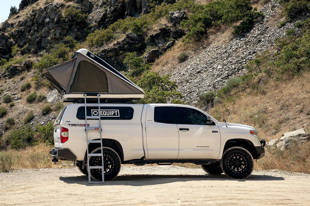 side view of Dart - 2 Person Hardshell Roof Top Tent - by Eezi-Awn