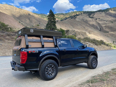 Datin Fab Bed Rack Mounted On A Ford Ranger 