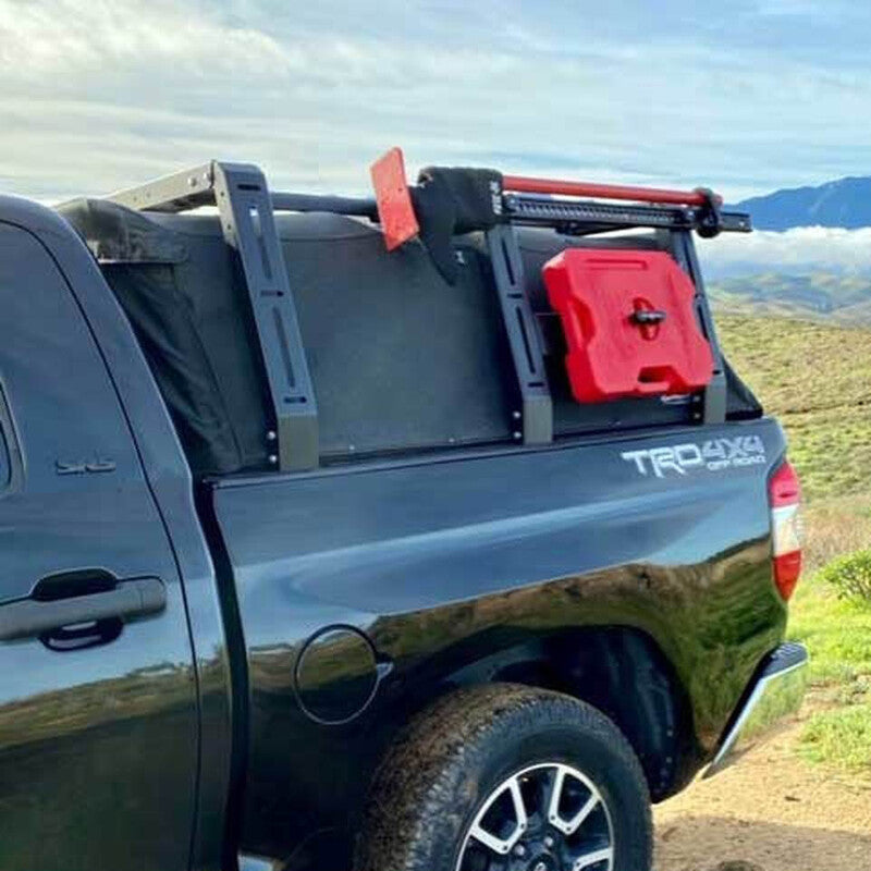 Datin Fab Canvas Cage Rack Mounted On A Toyota Tundra