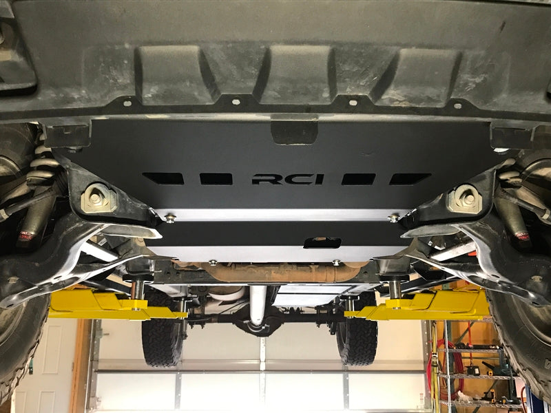 RCI Skid Plate F150 Black Powder Coat Installed 