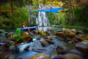 camping on top of a river with Flite+ 2 Person Tree Tent - 10 Min Set Up - Lightweight - by Tentsile