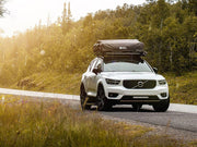 Front Runner Roof Top Tent Packed Up On A Roof Rack Of A Volvo