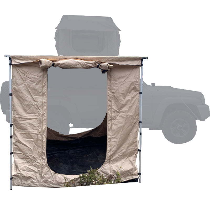 Guana Equipment Almendro 6'5" x 8'.2" Awning Wall Set Side View