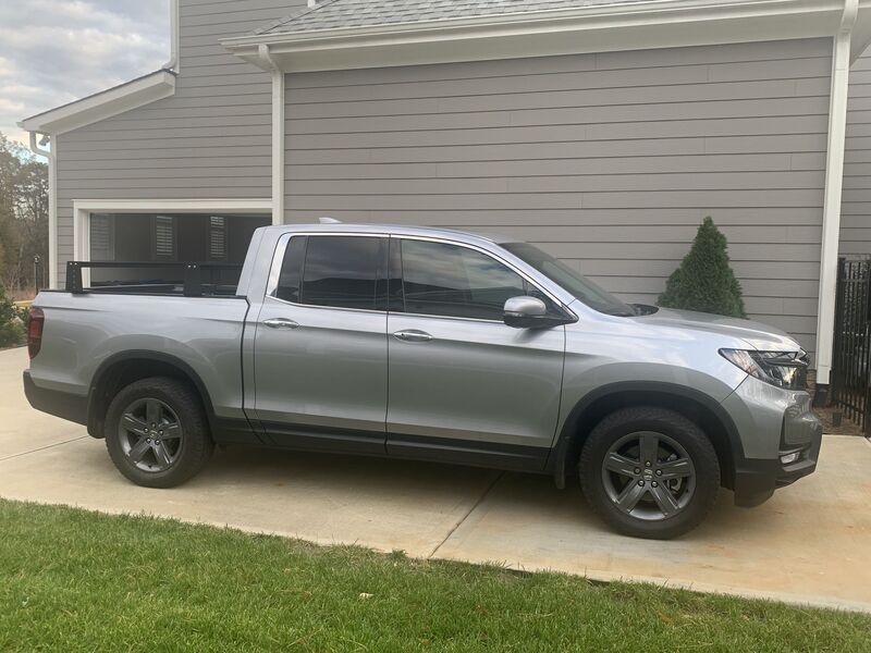 Side View Of The Honda Ridgeline With BillieBars Bed Bars