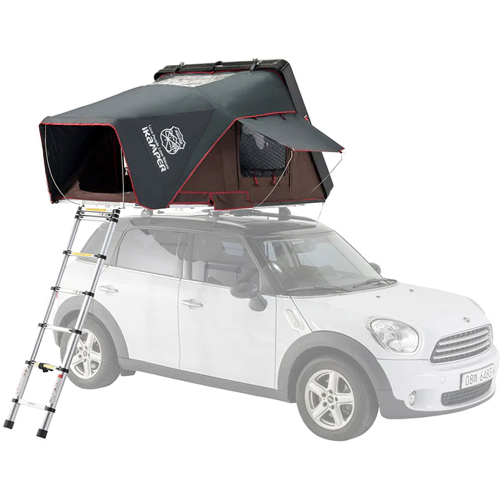 iKamper Skycamp Mini 2.0 Roof Top Tent Mounted In Mini Cooper Country Man