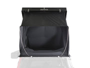 ikamper bdv duo hard shell roof top tent rear open view