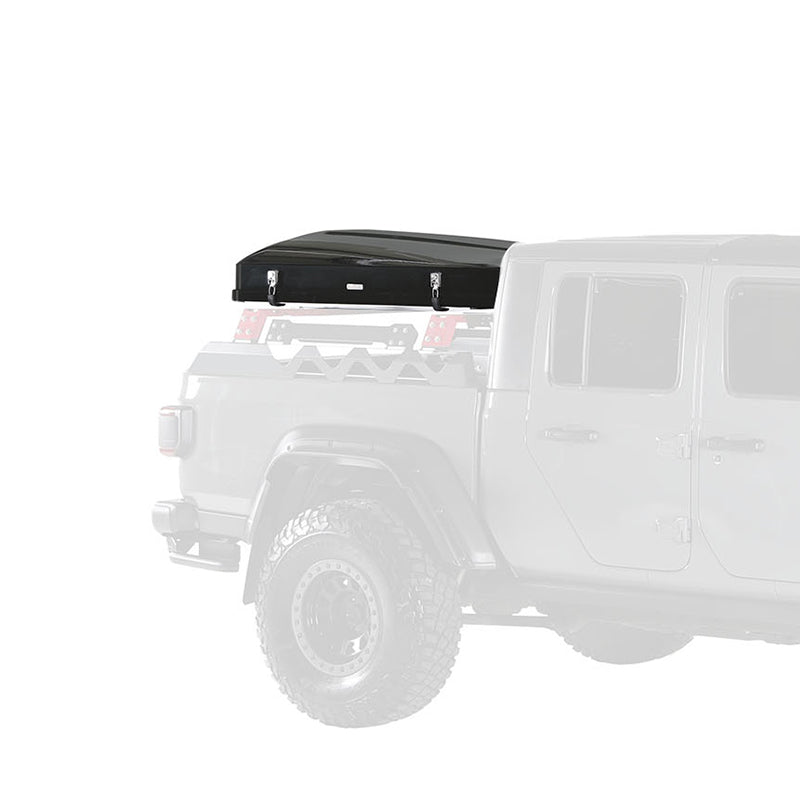 iKamper Skycamp 3.0 Mini Roof Top Tent Closed On Jeep Gladiator Bed
