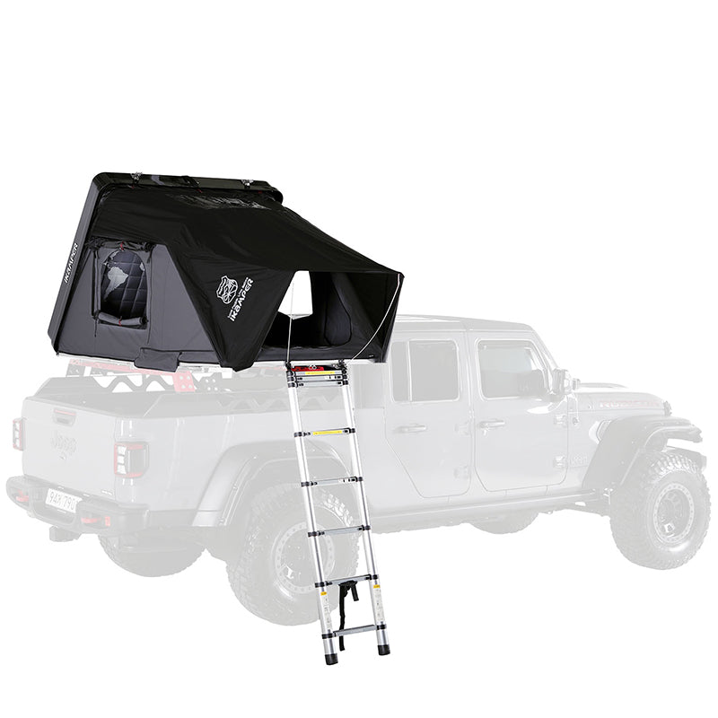 iKamper Skycamp 3.0 Mini Roof Top Tent Open On Truck Bed Rack 