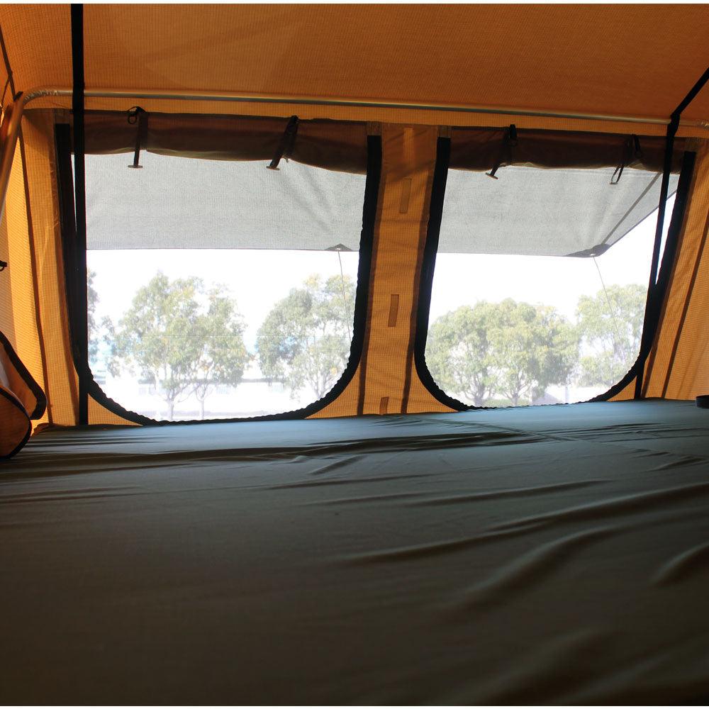 inside view of Elite 5 Person Roof Top Tent With Annex Room Included - by Tuff Stuff