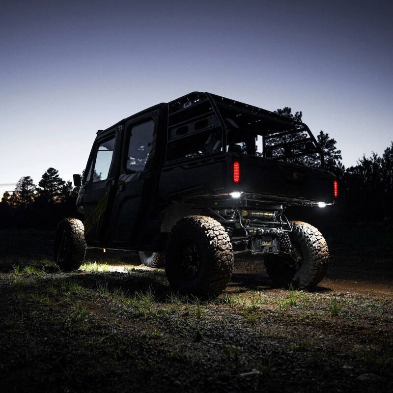 Cyclone V2 LED Rock Lights Installed Under The Vehicle 