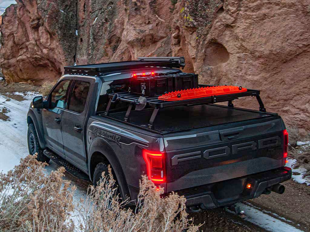 Slimline II Load Bed Rack Kit For Retrax XR Tonneau Cover - For Ford F150 Raptor From 2015 To 2020 - by Front Runner Outfitters
