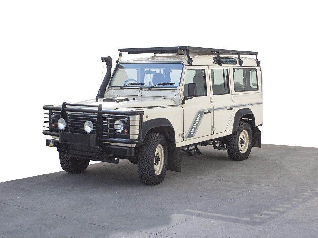 front view of Slimline II Roof Rack Kit/Tall For Land Rover DEFENDER 110 - by Front Runner Outfitters