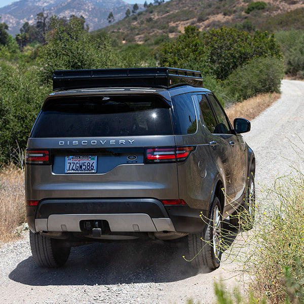 rear view of BadAss Convoy Rooftop Tent For Land Rover Discovery 5 2017-2022