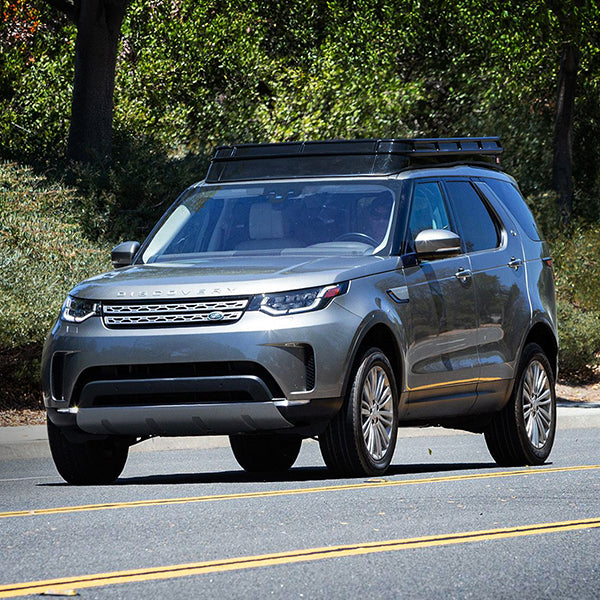 side closed view of BadAss Convoy Rooftop Tent For Land Rover Discovery 5 2017-2022