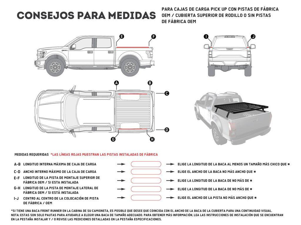 Front Runner Slimline II Load Bed Rack Kit For Pick-Up Trucks 1475(W) x 1358(L) - Off Road Tents