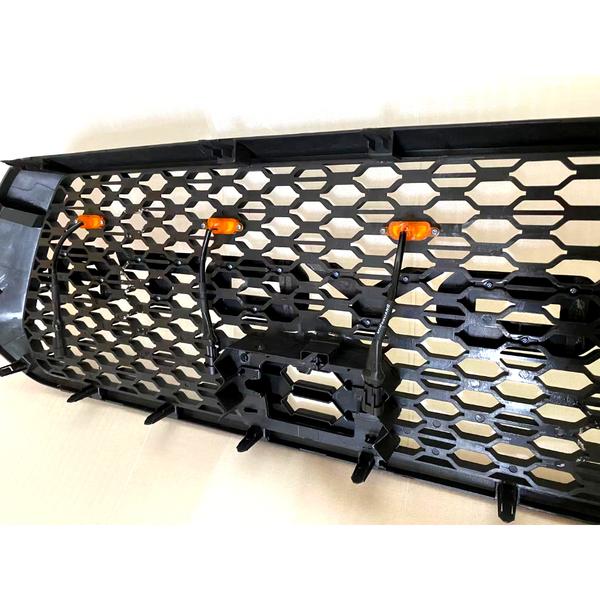 Honeycomb Style Front Grill With Raptor Lights For Toyota Tacoma 3rd Gen