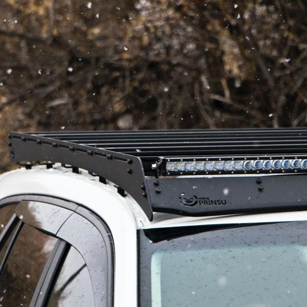 Side view of the prinsu roof rack for subaru outback