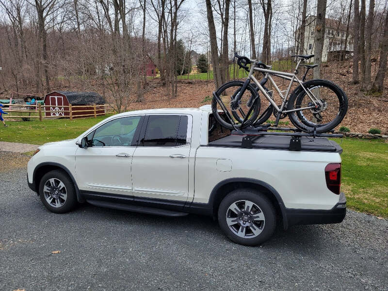BillieBars Bed Bars For Honda Ridgeline With Mounted Bikes