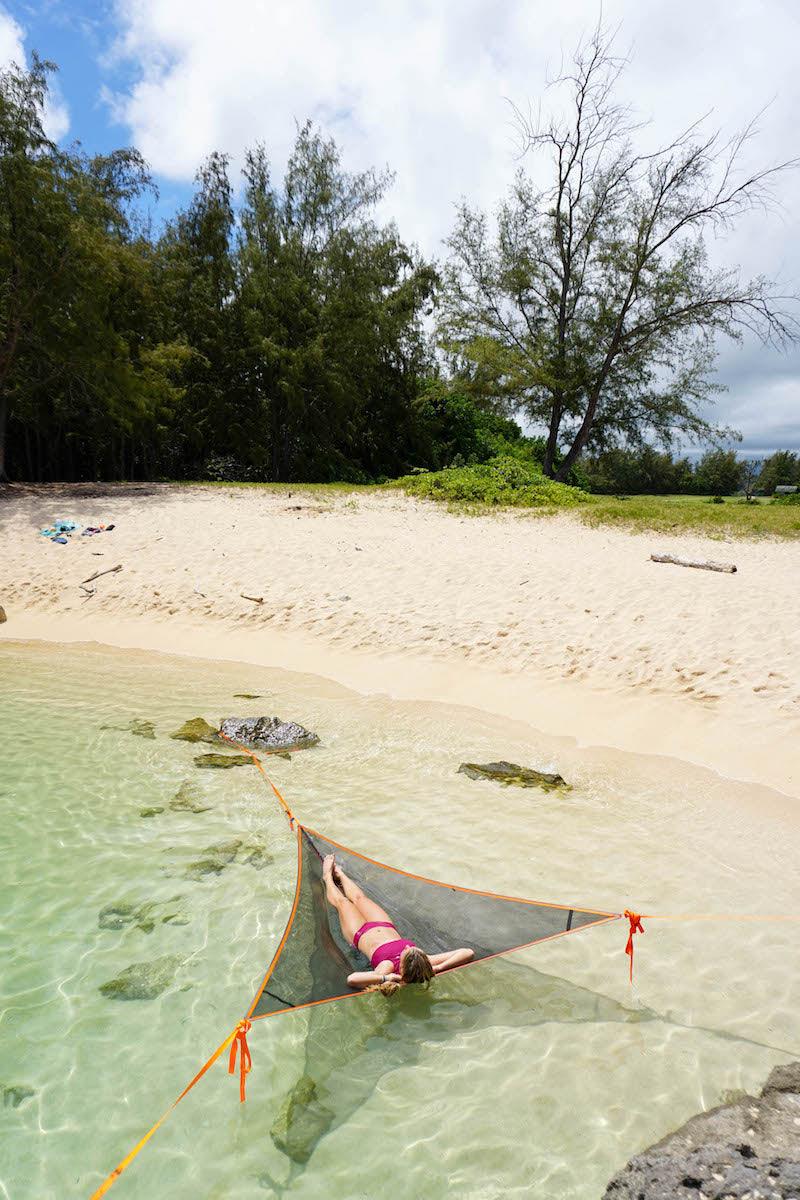 T-Mini Double Hammock - Lightweight - Fits 2 People - by Tentsile  by the beach