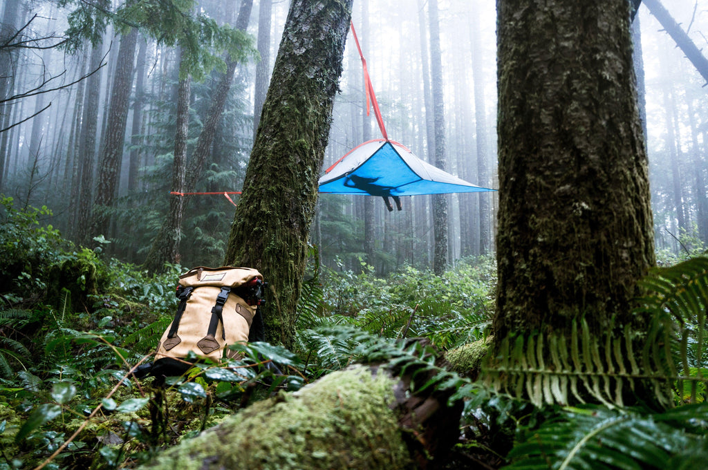 camping in the middle of the forest with Flite+ 2 Person Tree Tent - 10 Min Set Up - Lightweight - by Tentsile