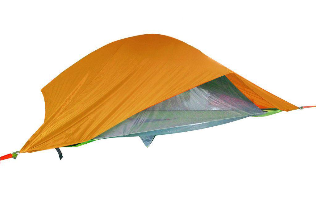 orange color Vista 3 Person Tree Tent - 15 Min Set Up - by Tentsile