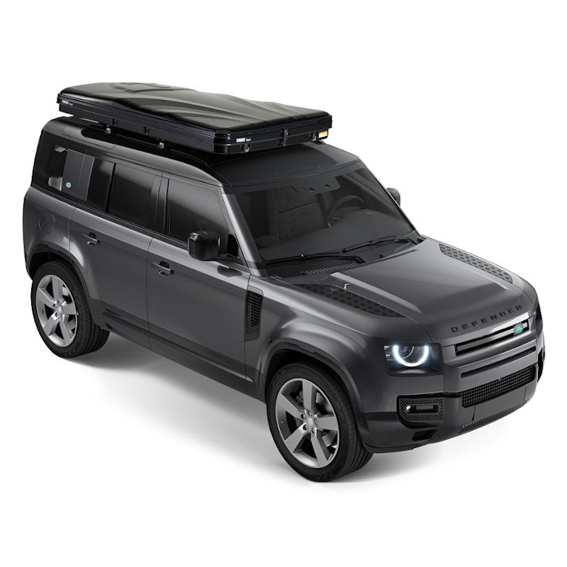 Beefy hard-wall rooftop tent hauls more to camp than a Thule cargo box